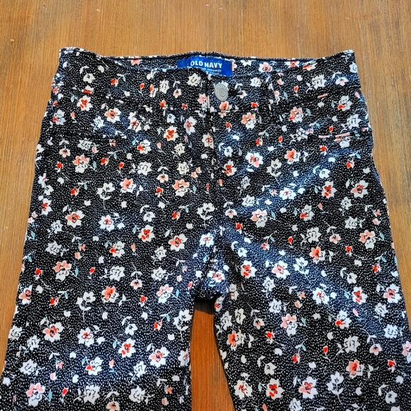 Flower Print Jeggings, Old Navy, size 7 - Picture 3 of 4